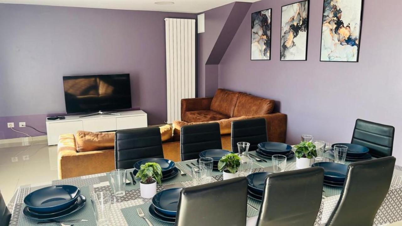 100M2 2 Chambres 8 Personnes - Grand Parking Et Terrasse Privee - Proche Cdg-Parc Expositions-Paris-Asterix-Disney Villepinte  Bagian luar foto